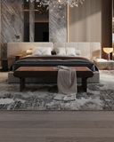 Custom Upholstered Platform Bed