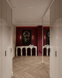 Sovereign Crimson Marble &  Boiserie TV Unit