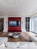 Sovereign Crimson Marble &  Boiserie TV Unit