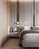 Bespoke Bed Wall with Floating Bedside Composition