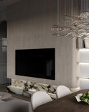 The Elysian Travertine Floating Media Wall