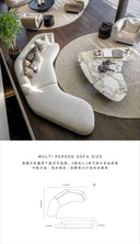 Serpentine Arc Modular Sectional Chinese Sofa