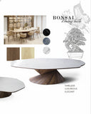 Bonsai White Marble Round Dining & Coffee Table – UAE