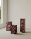 Buy modern White marble plinth set of 3