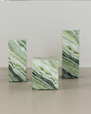 Buy modern White marble plinth set of 3